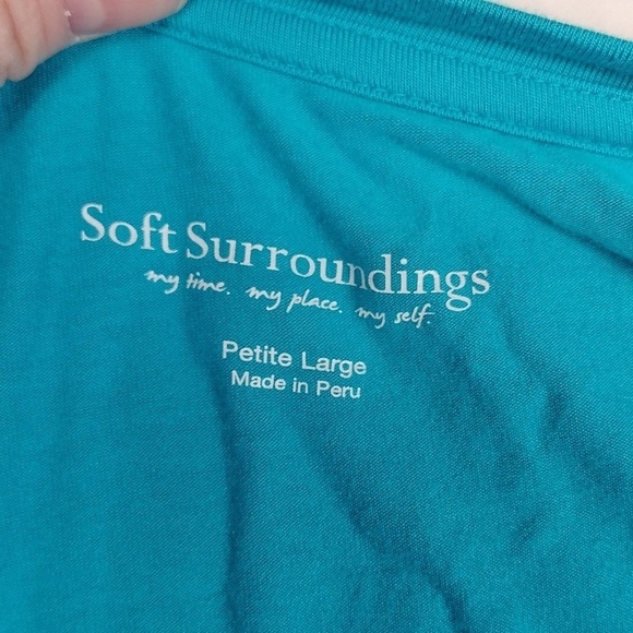 Soft Surroundings women's layered 3/4 sleeved top size large - Picture 2 of 8